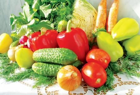 Разноцветные овощи